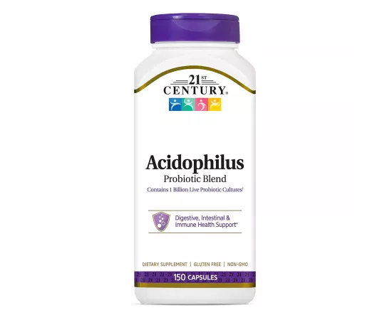  150 كبسولة من مزيج أسيدوفيلاس بروبيوتيك هاي بوتينسي من توينتي فيرست سينتشيري