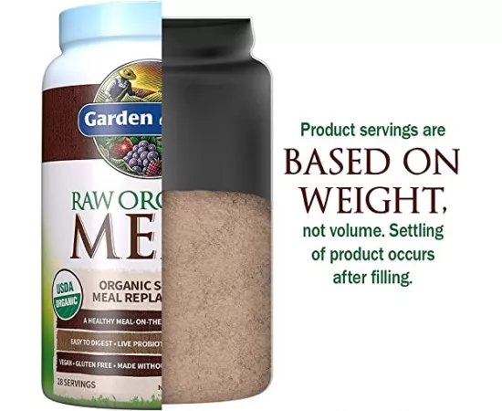 Garden of Life Raw Organic Meal Shake & Meal Replacement Chocolate Cacao Flavor 1,017g
