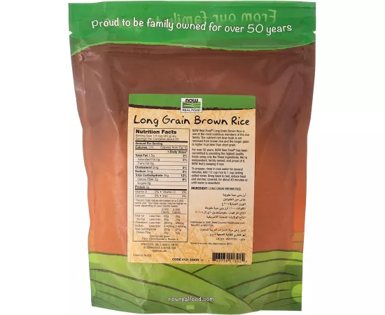 Now Foods Long Grain Brown Rice 2  Lbs.