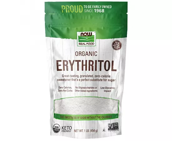 محلّي إريثروتول طبيعي من ناو فودز - 454 جرام