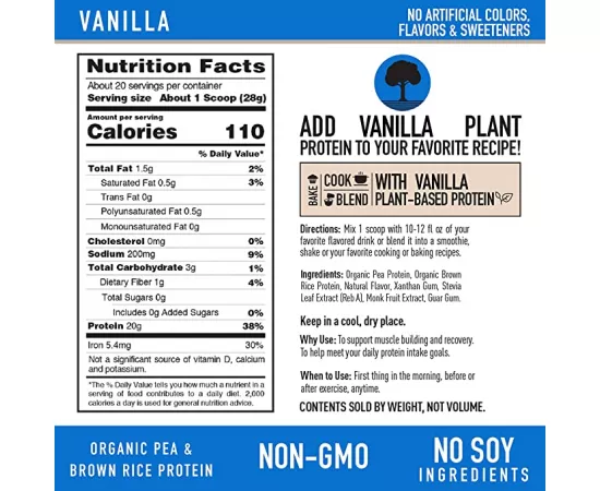 أيسو بيور الخالي من الكاربوهيدرات بنكهة الفانيليا من ناتشرز بست 3 رطل