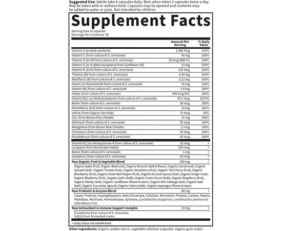 Garden Of Life Vitamin Code 50 And Wiser Men Multivitamin veggie capsules 120's