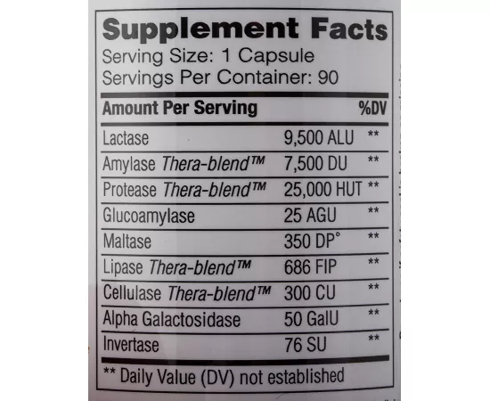 Enzymedica Lacto 90 Capsules