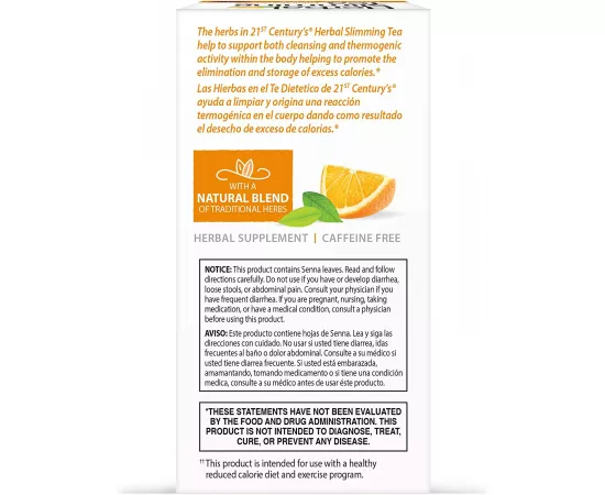 21st Century Herbal Slimming Orange Tea 24 Tea Bags