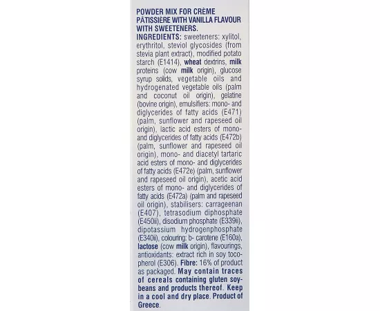 Jotis Sweet & Balance Creme Pattissierie Vanilla Flavour 85 grams