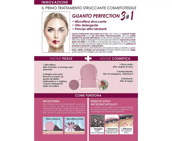 Lytess  Perfection Glove Make-up Remover Pink 1 size