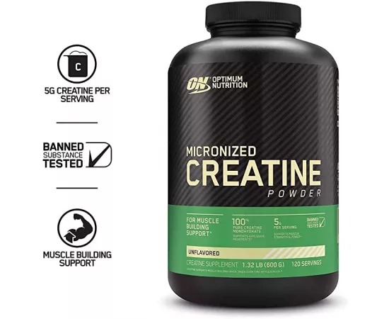 Optimum Nutrition Micronized Creatine Powder Unflavored 600g
