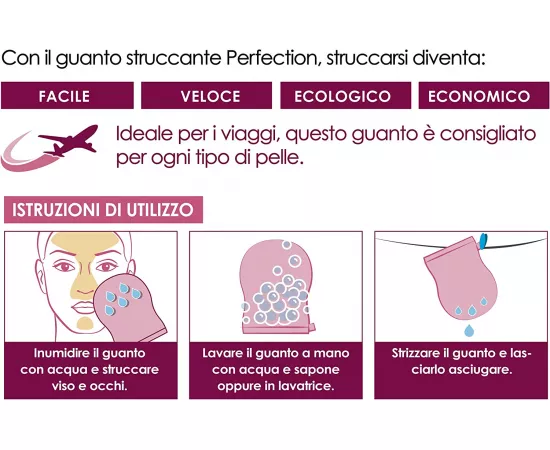 Lytess  Perfection Glove Make-up Remover Pink 1 size