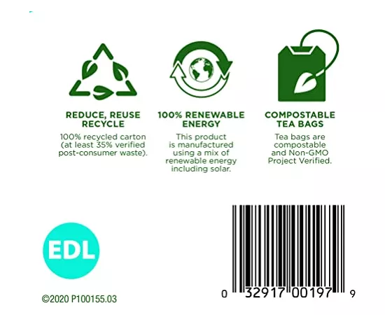 Traditional Medicinals Organic Every Day Detox Lemon Herbal Tea Bags 16's(24g)