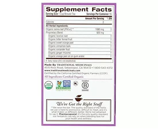 Traditional Medicinals Smooth Move Tea Bags 16's