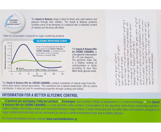 Jotis Sweet & Balance Cream Caramel 114 grams