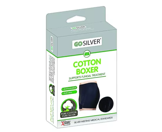 Go Silver Men Boxer Black Size 38/40