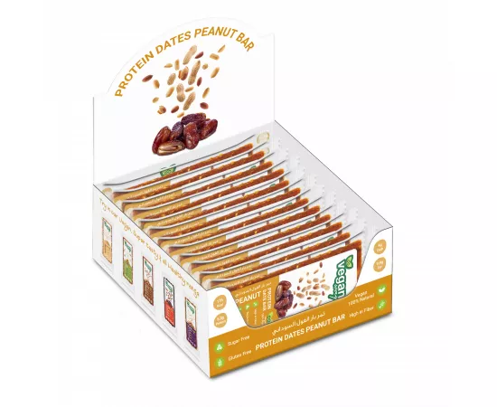 Protein Dates Peanut Bar Dispenser 480g(Pack of 12)