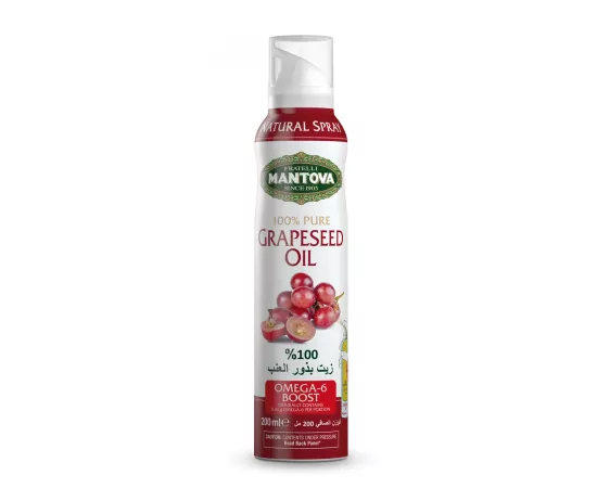 Mantova 100% Pure Grapeseed Oil Spray 200 ml