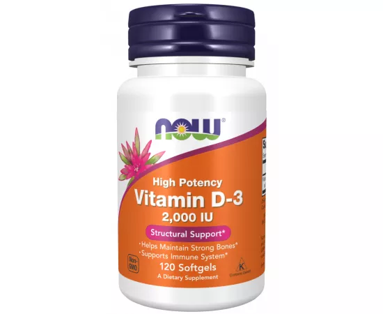 Now Foods Vitamin D3 2000 IU 120 Softgels
