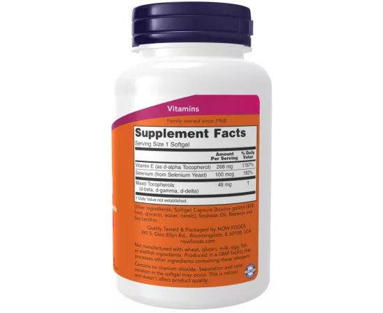 Now Foods Vitamin E-400 IU 100 Softgels