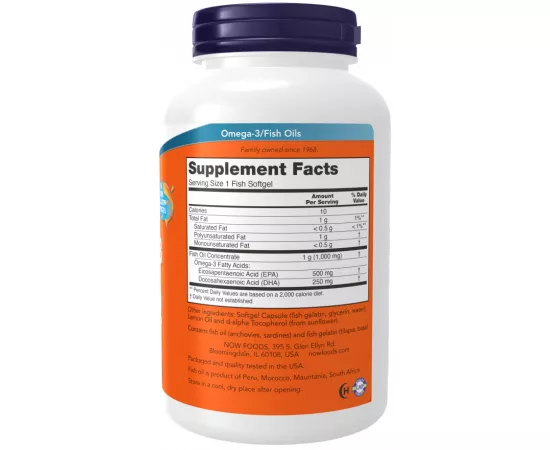 Now Foods Ultra Omega-3 500 EPA / 250 DHA 180 Softgels