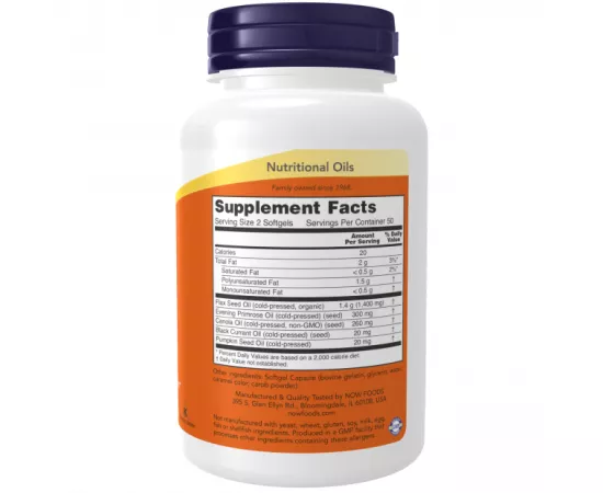 Now Foods Omega 3-6-9 1000 mg 100 Softgels