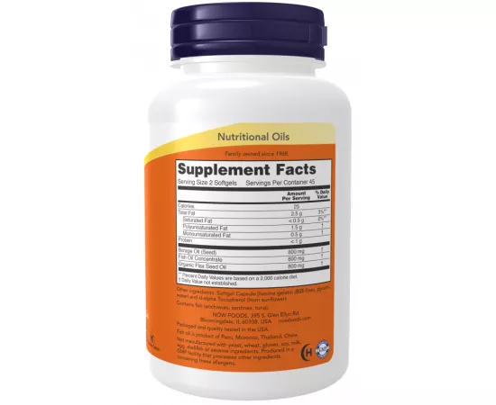 Now Foods Super Omega 3-6-9 1200 mg 180 Softgels