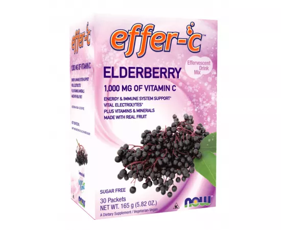 Now Foods Effer-C Elderberry Packet 30 Packets
