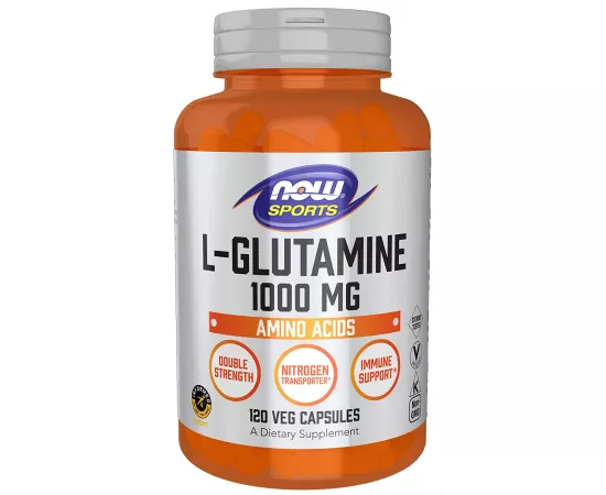 Now Foods L-Glutamine Double Strength 1000 mg - 120 Capsules