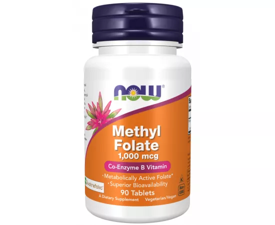 Now Foods Methyl Folate 1000 mcg 90 Tablets