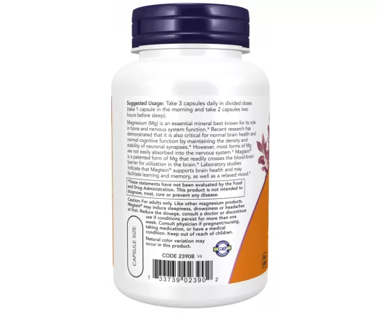 Now Foods Magtein 90 Veg Capsules