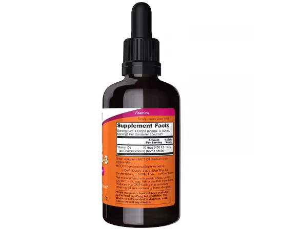 Now Foods Vitamin D3 Liquid 2 Fl. Oz.