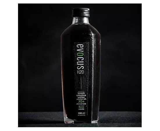Evocus H20 Mineral Black Water 330ml x 24