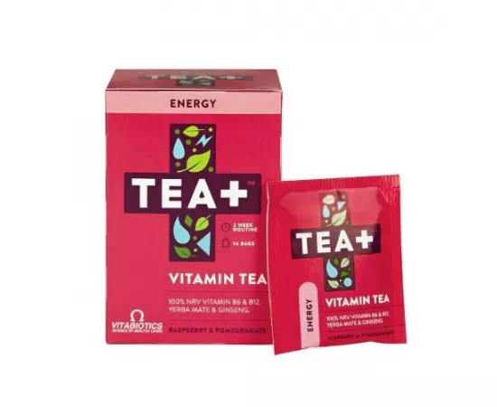 TEA+  Energy Vitamin Green Herbal Tea 14 Day Supply