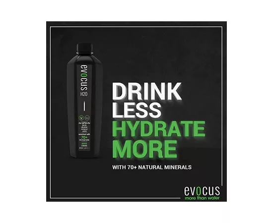 Evocus H20 Mineral Black Water 500ml x 24