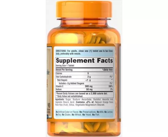 كبسولات فيتامين سي بتركيز 1000 مللي جرام مع الفلافونيدات لتعزيز المناعة والبشرة من بوريتانز برايد  100 