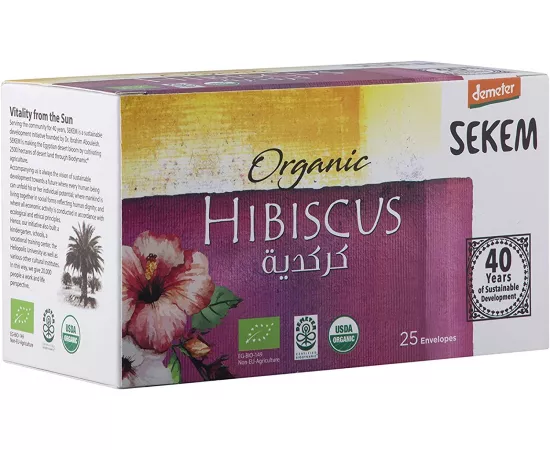Sekem Organic Hibiscus Tea 25 Envelopes