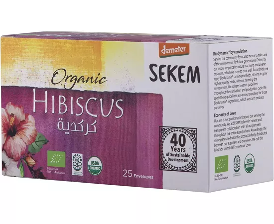 Sekem Organic Hibiscus Tea 25 Envelopes