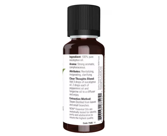 Now Essential Oils Eucalyptus Globulus Oil 1 Oz.