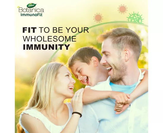 Dabur Botanica ImmunoFit Veg. Capsules | 12 Ingredients | Boosts Immunity | Turmeric | Vitamin C | Ginger | Ginseng | Herbal | Antioxidant | 60s