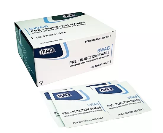 Max Alcohol Swab 100pcs/Box