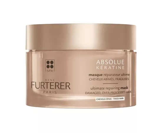Rene Furturer Absolue Kératine Renewal Cure Ultimate Repairing Mask Damaged Over-Processed Hair 200ml