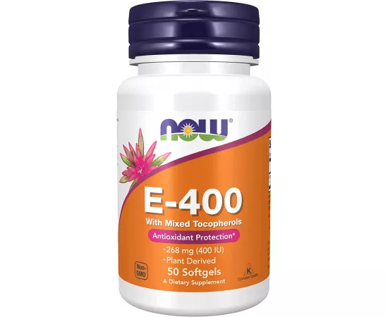 Now Foods Vitamin E-400 50 Softgels