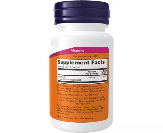 Now Foods Vitamin E-400 50 Softgels