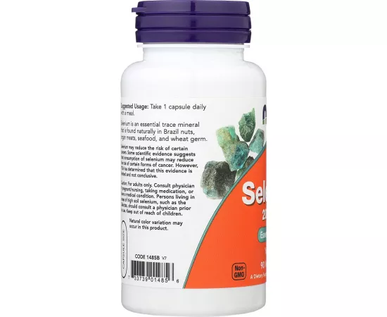 Now Foods Selenium 200 Mcg 90 Veg Capsules