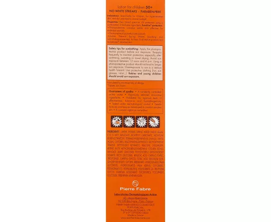 Avene Very High Protection  Lotion  For  Childrens  SPF 50+  100ml