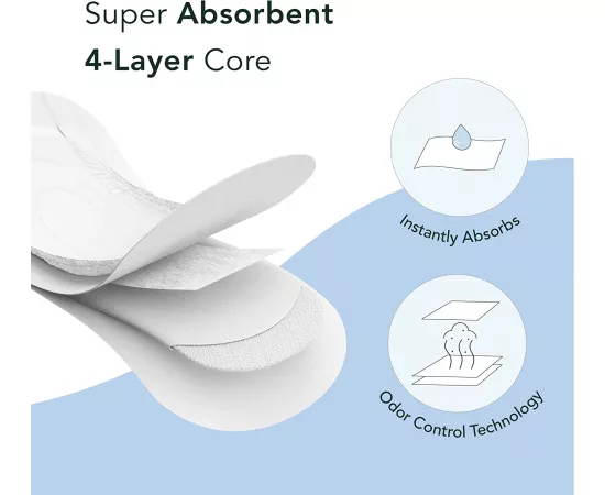 فوط صحية قطنية عضوية من رايل لتسريبات المثانة - متوسطة