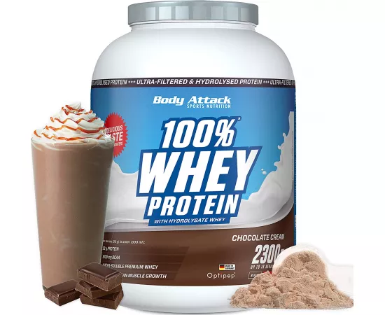 Body Attack 100% Whey Protein Chocolate Cream 2.3 kg