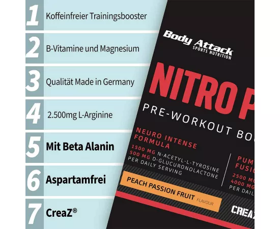 Body Attack Nitro Pump 3.0 Cranberry 400g