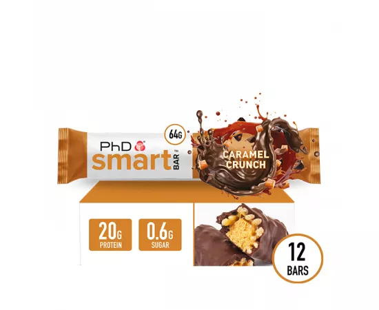 PhD Smart Bar Birthday Caramel Crunch Flavor - Pack of 12