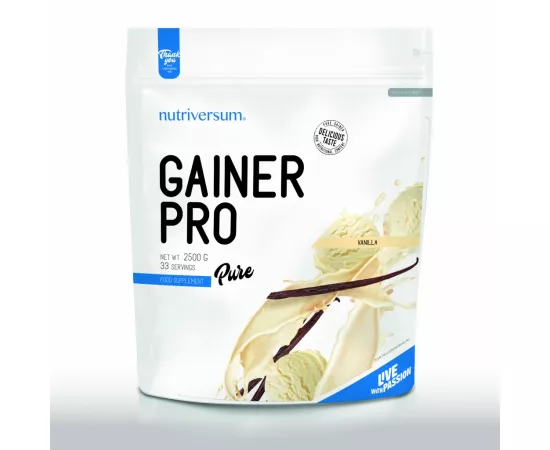 Nutriversum Pure Gainer Pro Vanilla 2500g (DOY)