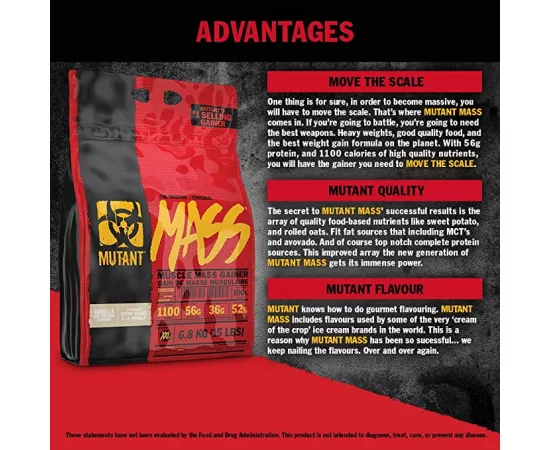 Mutant Mass Strawberry Banana 2.27 kg 5 lbs