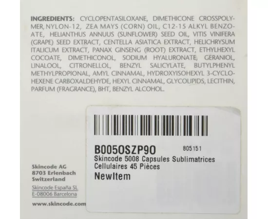 Skincode Cellular Perfect Skin Capsule 45pcs 14.9ml