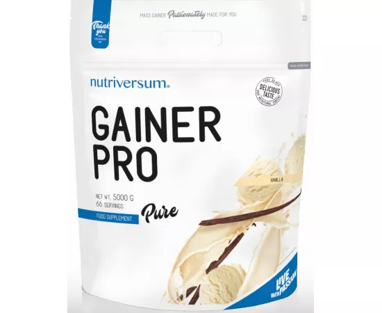 Nutriversum Pure Gainer Pro Vanilla 5000g (DOY)